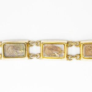 Antique mourning bracelet in 9k gold